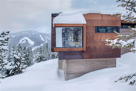 Concrete And Steel Dwelling Perched On A Mountainside In Yellowstone