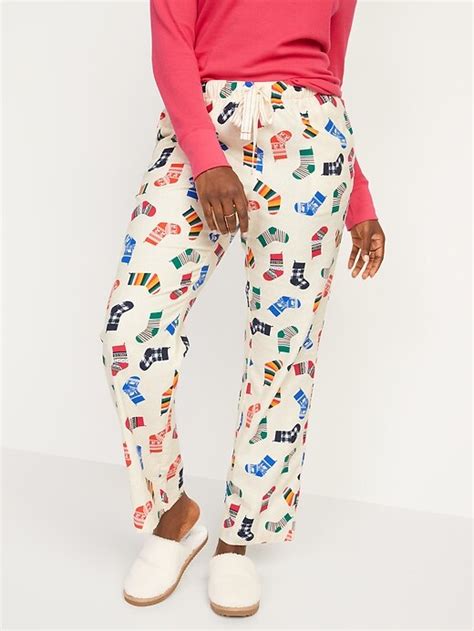 Old Navy Matching Printed Flannel Pajama Pants For Women