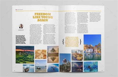 10 Creative Travel Magazine Templates For Tourism Magazine Template