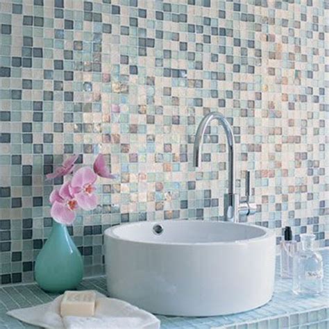 40 Blue Glass Mosaic Bathroom Tiles Tile Ideas And Pictures