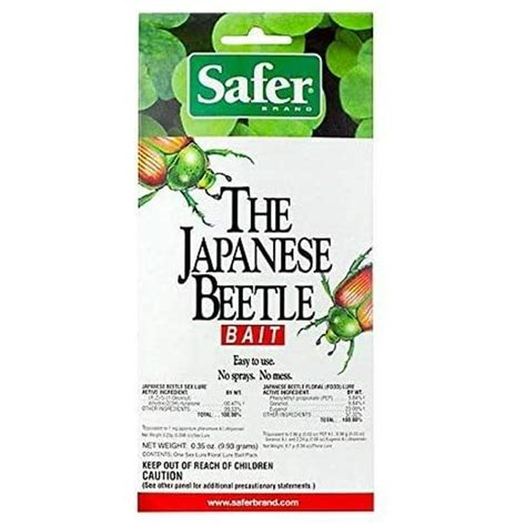 Safer 70006 Japanese Beetle Trap Attractant Bait Lure Quantity 4