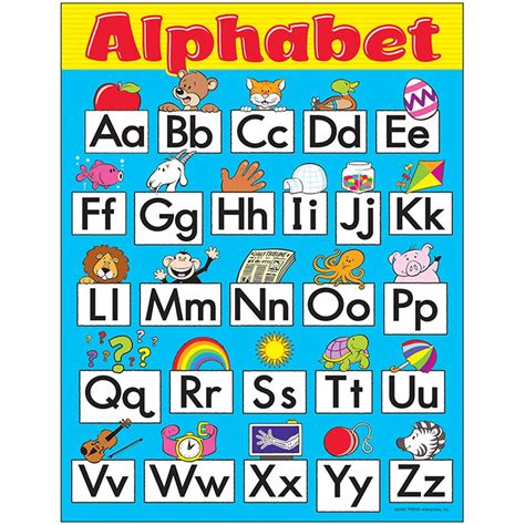 Download and print to help your child learn their abcs! Alphabet Fun Learning Chart, 17" x 22" - T-38157 | Trend ...