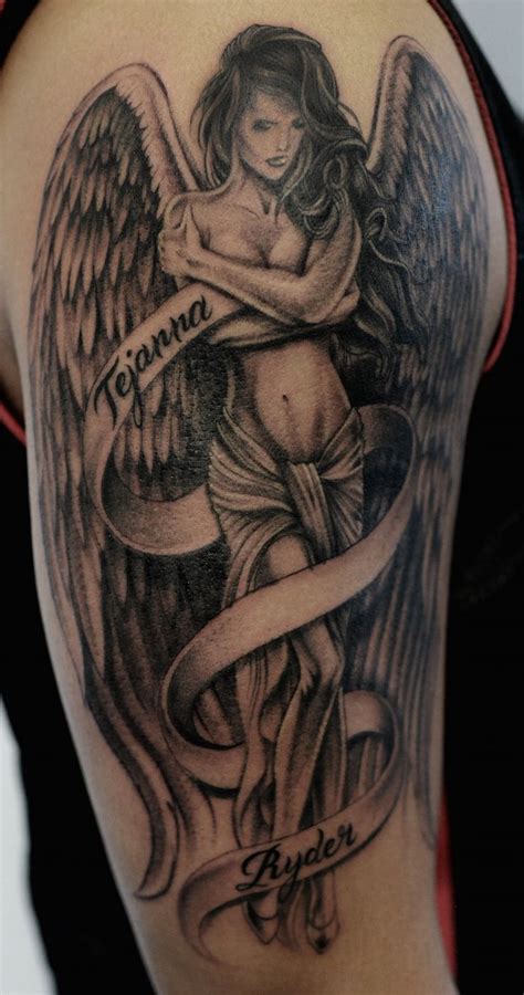 Angel Tattoos For Men Guardian Angel Tattoo Angel Tattoo Men