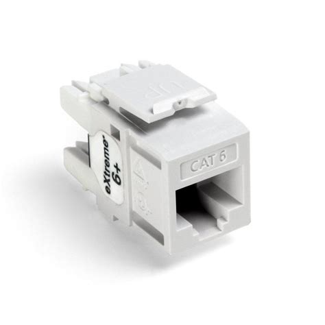 Leviton Quickport Extreme Cat 6 Connector With T568ab Wiring White