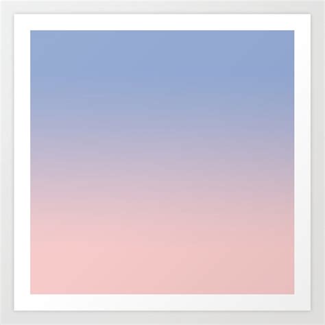 The combination of rose quartz and serenity also challenges traditional perceptions of color association. Pantone Rose Quartz and Serenity Ombre Art Print by ...