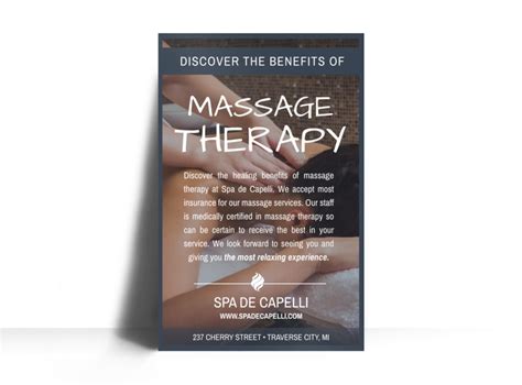 Massage Therapy Poster Template Mycreativeshop