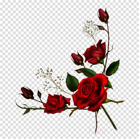 Download Roses Png Clipart Rose Clip Art Rose Flower Red Roses Corner