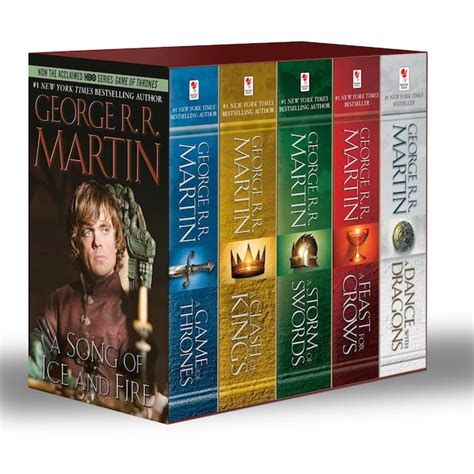 George R R Martins A Game Of Thrones 5 Book Boxed Set Song Of Ice