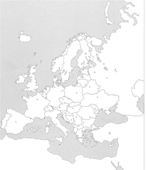 Karta europe s državama drugačija karta europe: Slijepa Karta Europe Igra | karta