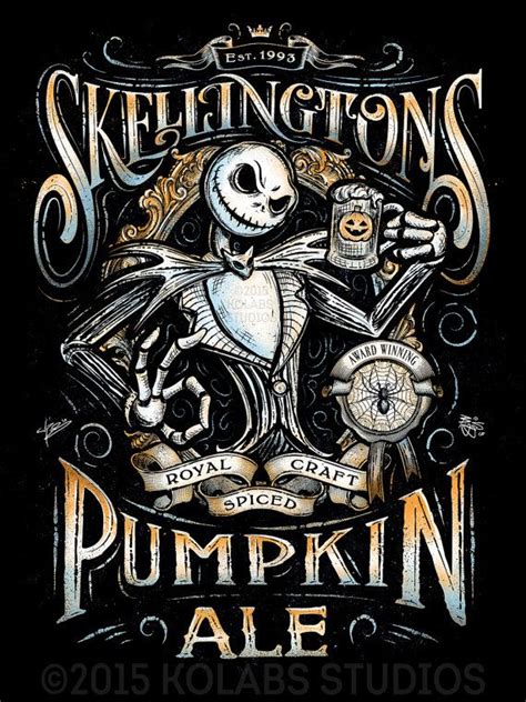 Jack Skellingtons Pumpkin Ale Inspired Halloween Design By Jp Perez