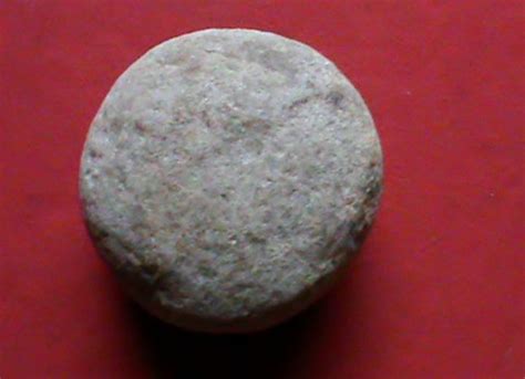 Indian Arrowhead Artifact Large Discoidal Game Biscuit