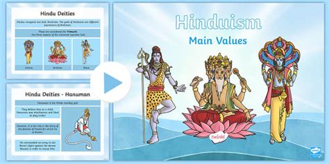 Hinduism Main Values Powerpoint Teacher Made