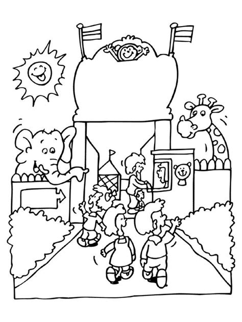 Zoo Printable Coloring Pages From Printable Zoo Coloring