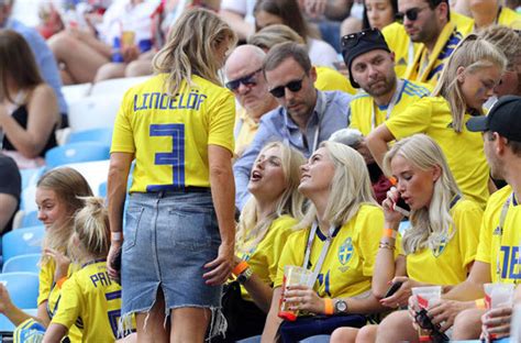 Victor Lindelöf And Wife Maja Nilsso Kiss At Sweden Match Celebrity