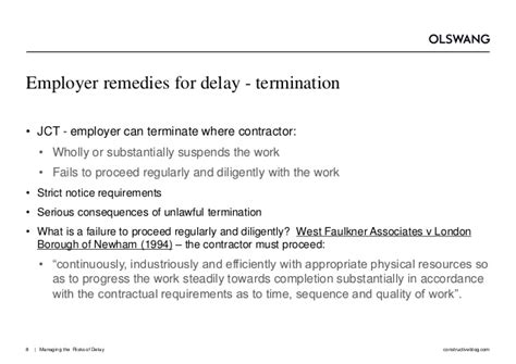 Notice delay renovation work extension : Managing the Risks of Delay in Construction Projects