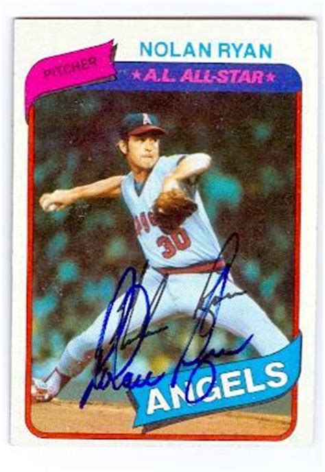 Buy nolan ryan baseball cards and get the best deals at the lowest prices on ebay! Nolan Ryan autographed baseball card (California Angels ...
