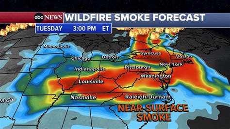 Noah Fisher Viral Canada Wildfire Smoke Map