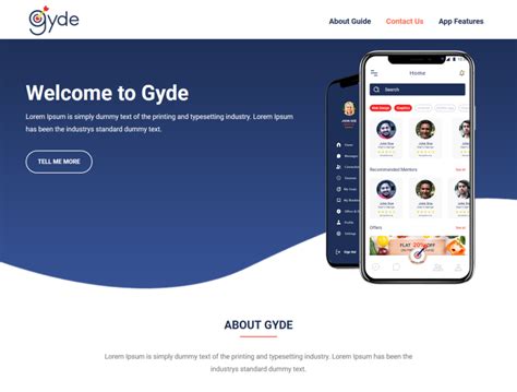 Gyde Landing App Uiux Design By Gulfam Gulfam On Dribbble