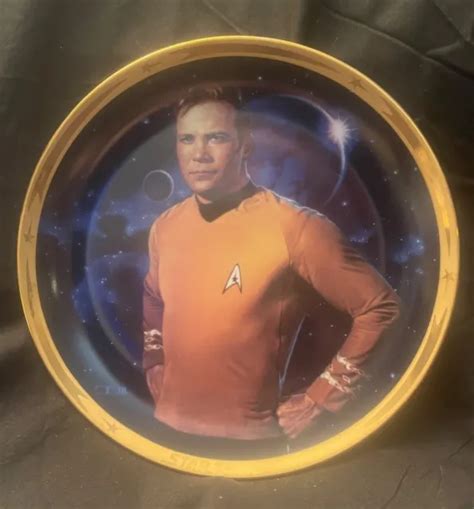Star Trek Captain Kirk 25th Anniversary Commemorative Plate 1991
