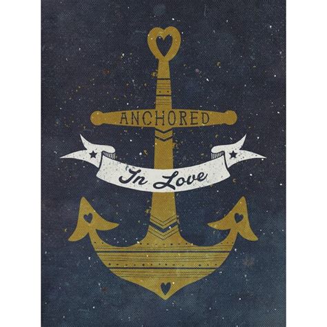 Greenbox Art Anchored In Love By Stephanie Sliwinski Wrapped Canvas