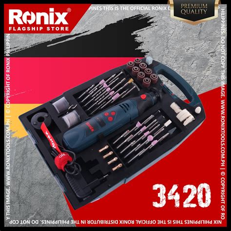 Ronix 3420 Premium Quality Cordless Rotary Tool Kit 36v 16243