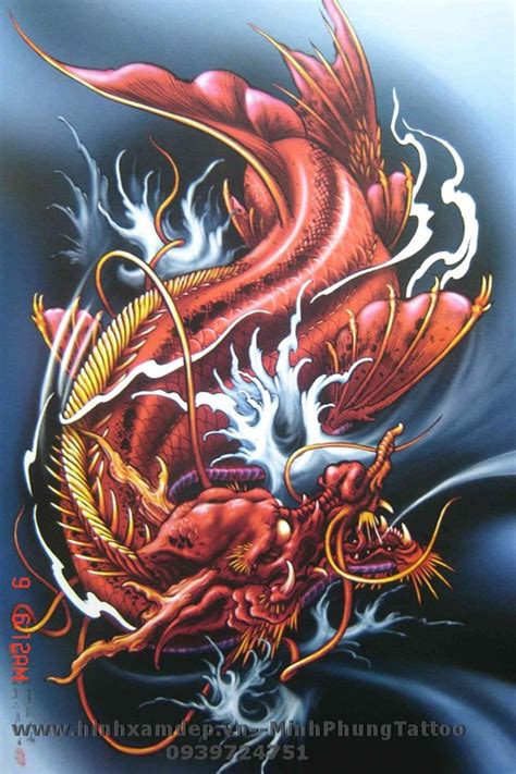 Những hình xăm cá chép hóa rồng đẹp nhất thế giới | dragon carp tattoo. Tổng hợp 42 hình xăm cá chép nghệ thuật đẹp nhất hiện nay
