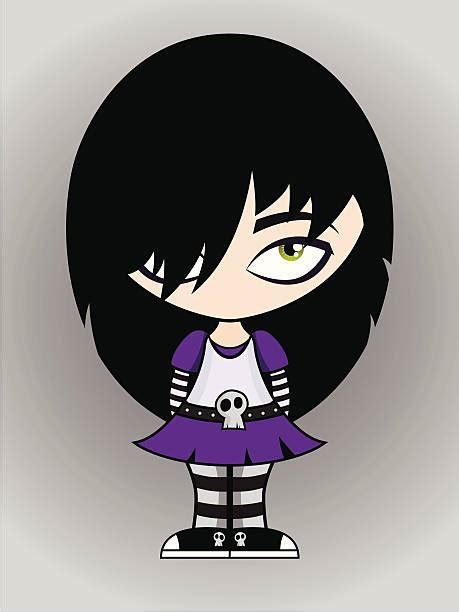 Cartoon Of A Emo Girl Illustrations Royalty Free Vector Graphics