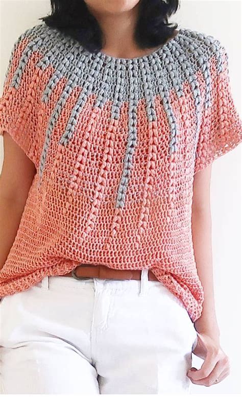 Easy And Stylish Free Crochet Tops Pattern Ideas For Summer And Other