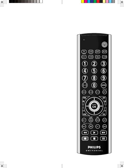 Check to see if the remote now works with the tv. Philips Universal Remote SRU6061 User Guide ...