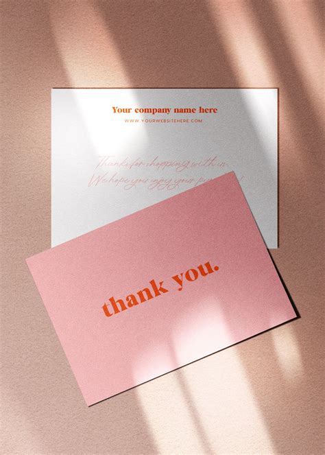 Thank You for Your Order Cards Instant Download Business - Etsy