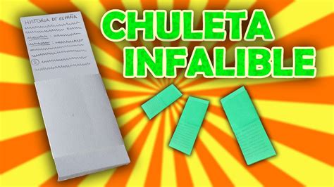 Como Hacer Chuletas Para Examenes Sin Que Te Pillen Idea De Hacer