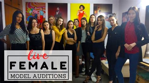 Live Female Model Auditions Modelling Assignments Youtube