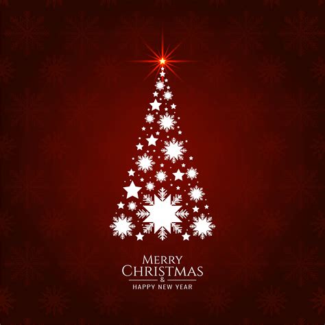 Abstract Merry Christmas decorative tree background 270388 Vector Art ...