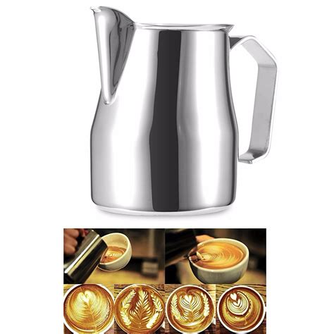 Stainless Steel 550ml Milk Frothing Pitcher Jug Espresso Coffee Milk