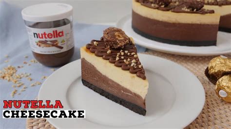 Baked Nutella Cheesecake Recipe Just Cook Youtube