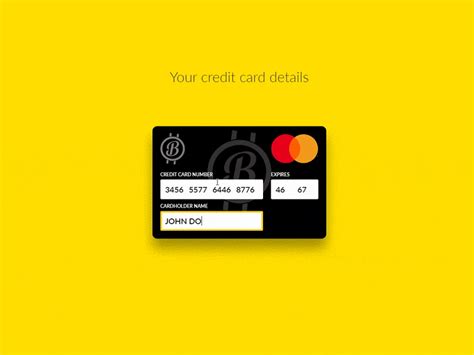 Interactive Credit Card Htmlcss Ready By Roman Kamushken On Dribbble