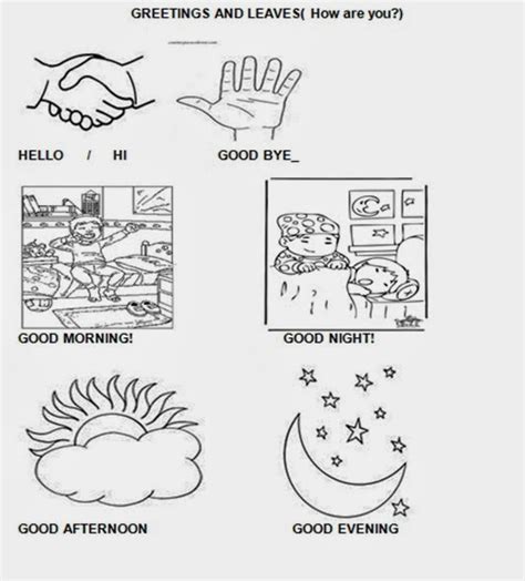Good afternoon good evening and goodnight. SECOND GRADE: 1. INFORMAL AND FORMAL GREETINGS, LEAVES AND ...