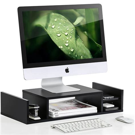 Computer Monitor Stand Desktop Riser With Keybroad Storage Space