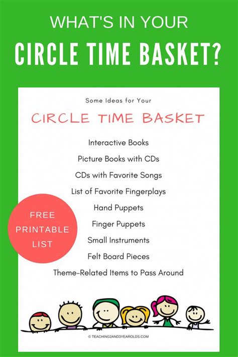 Free Preschool Circle Time Printables Printable Templates