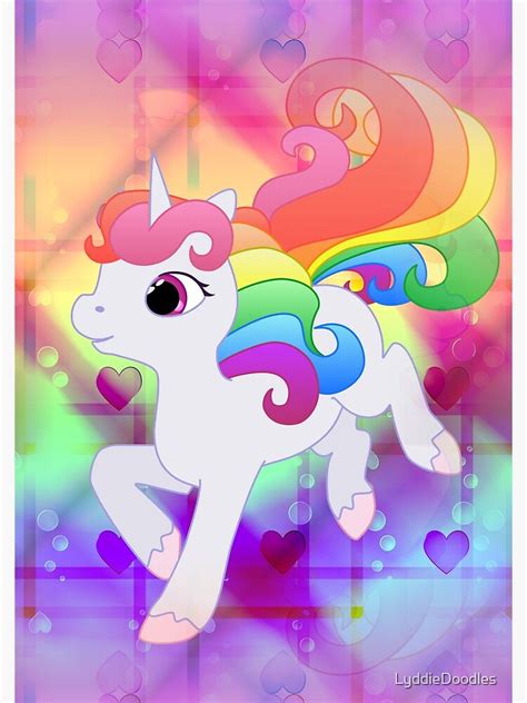 Cute Baby Rainbow Unicorn Spiral Notebook For Sale By Lyddiedoodles