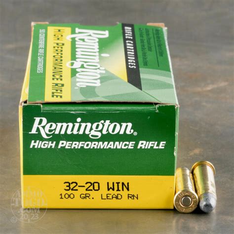 32 20 Win Lead Round Nose Lrn Ammo For Sale By Remington 50 Rounds