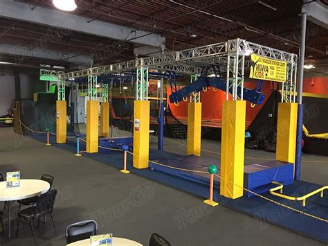 Tourgo 6x18m American Ninja Warrior Obstacle Course Gym Equipment