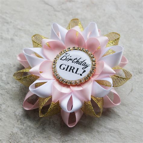 Birthday Girl Pin Birthday Girl Decorations Birthday T Etsy