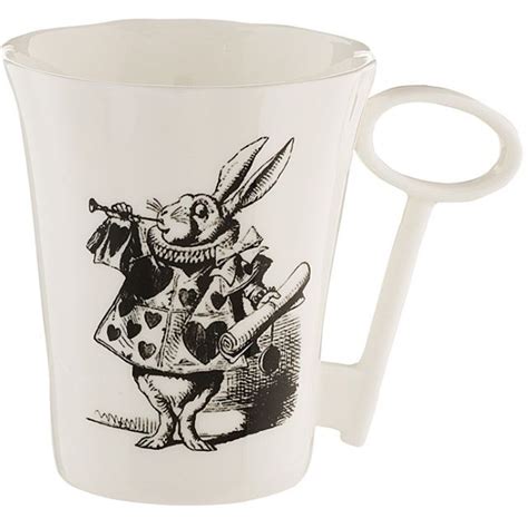 Alice In Wonderland Rabbit Mug With Key Handle Alice In Wonderland Rabbit Mugs Alice In