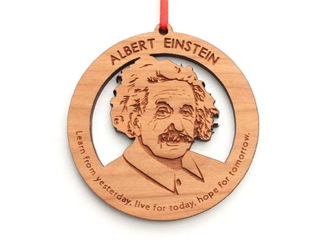 Albert Einstein Ornament Nestled Pines