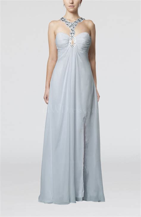Look no further than our list of options for every kind of ceremony, budget, and personal style. Ice Blue Simple Empire Backless Chiffon Floor Length Split ...