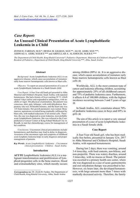 Pdf Net Case Report An Unusual Clinical Presentation Of Acute