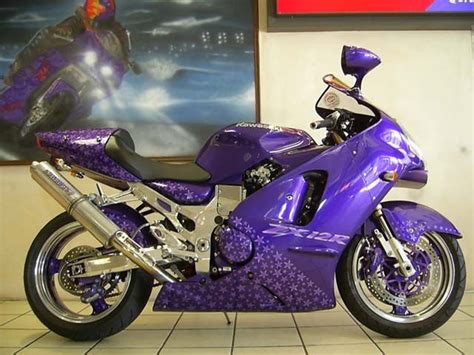 Purple Ninja Motorcycle Purple Kawasaki Zx 12r Ninja