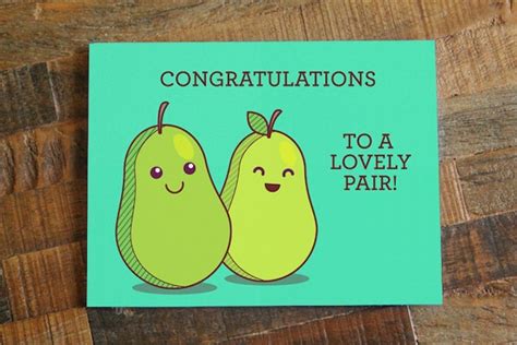 Funny Wedding Card Congratulations To A Lovely Pair Cute Etsy