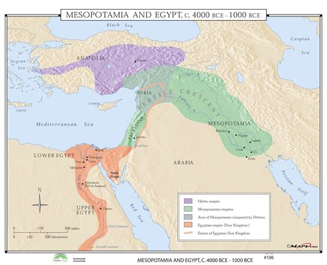 106 Mesopotamia And Egypt 4000 1000 Bce The Map Shop